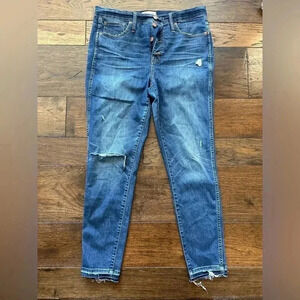 Madewell 10" High-Rise Skinny Jeans- size 31